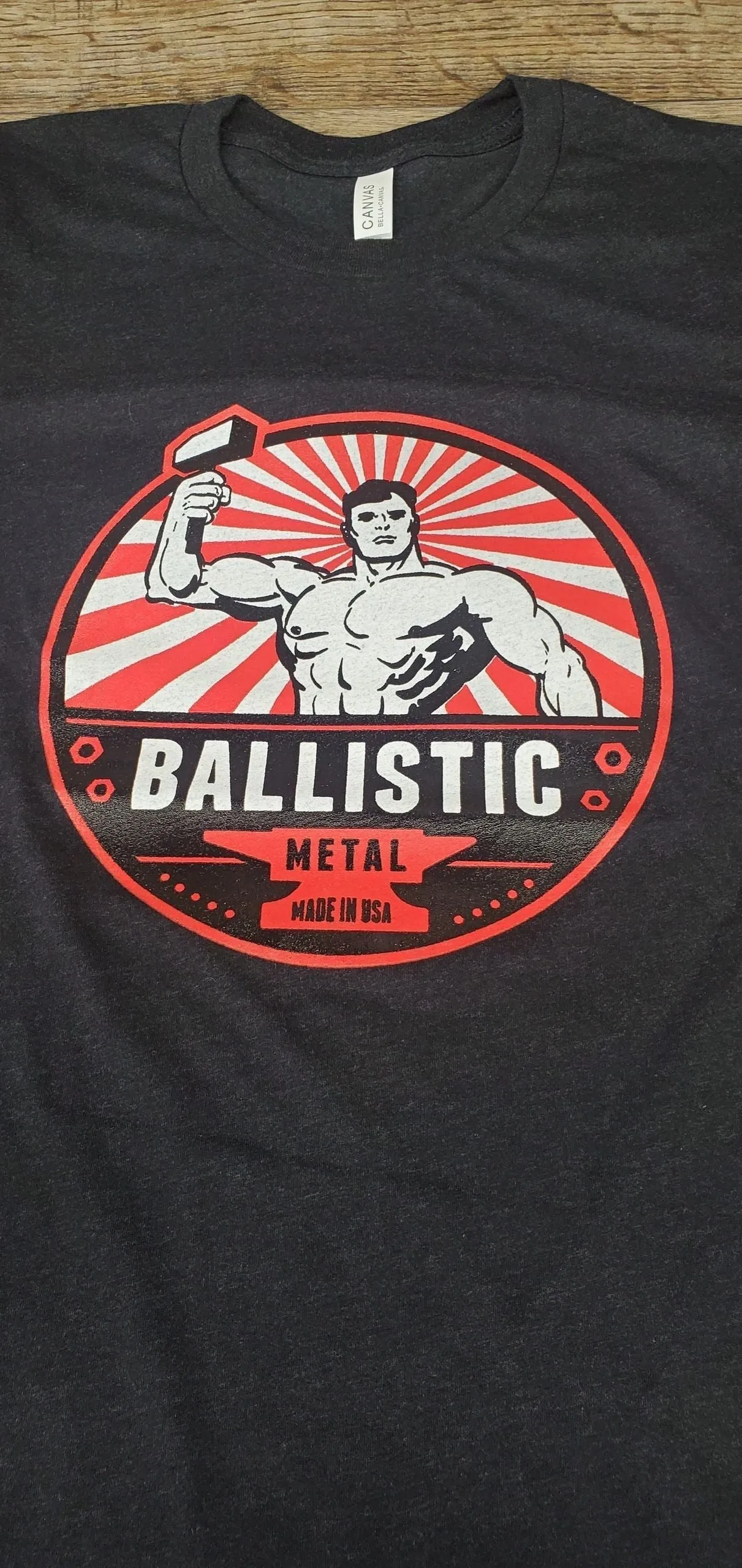 Wholesale Ballistic Metal Signature Logo T-Shirt, Fetish Kink Ballistic Shirt