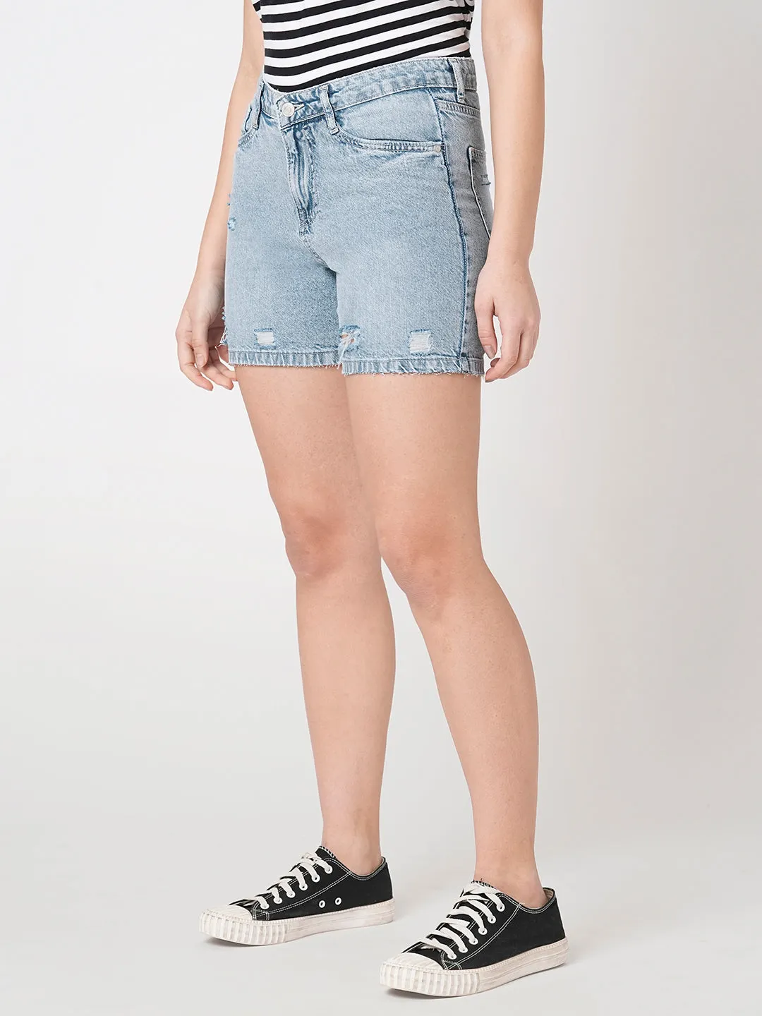 Women High-Rise Slim Shorts