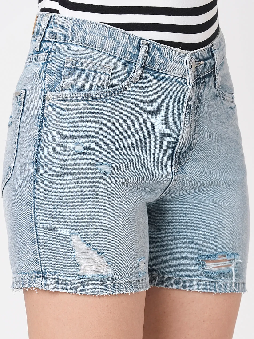 Women High-Rise Slim Shorts