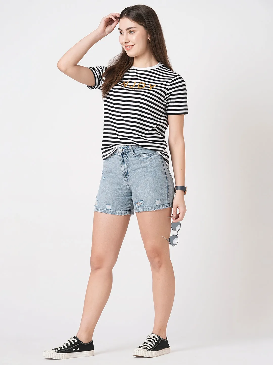 Women High-Rise Slim Shorts