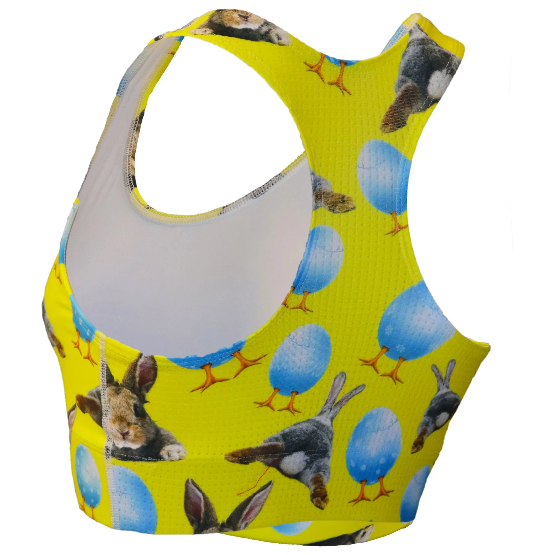 Women's Performance Sports Bra - Funny Bunny