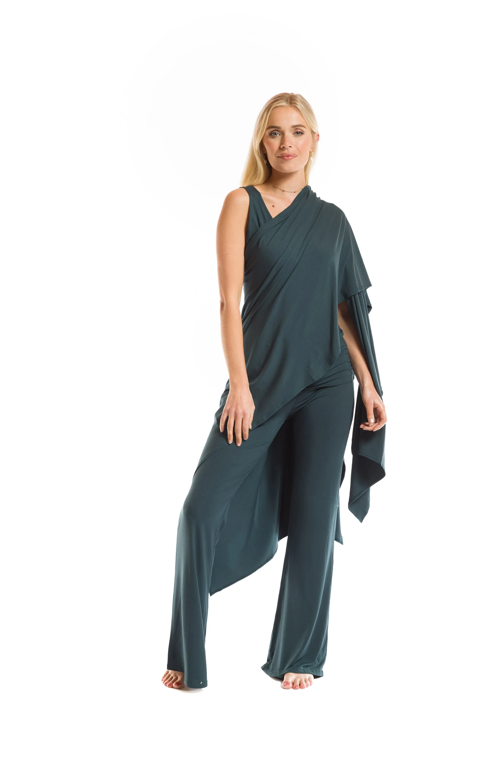 WRAP TOP OCEAN GREEN